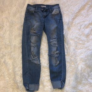 Cello Jeans size 1 cuffed capri skinny jeans
